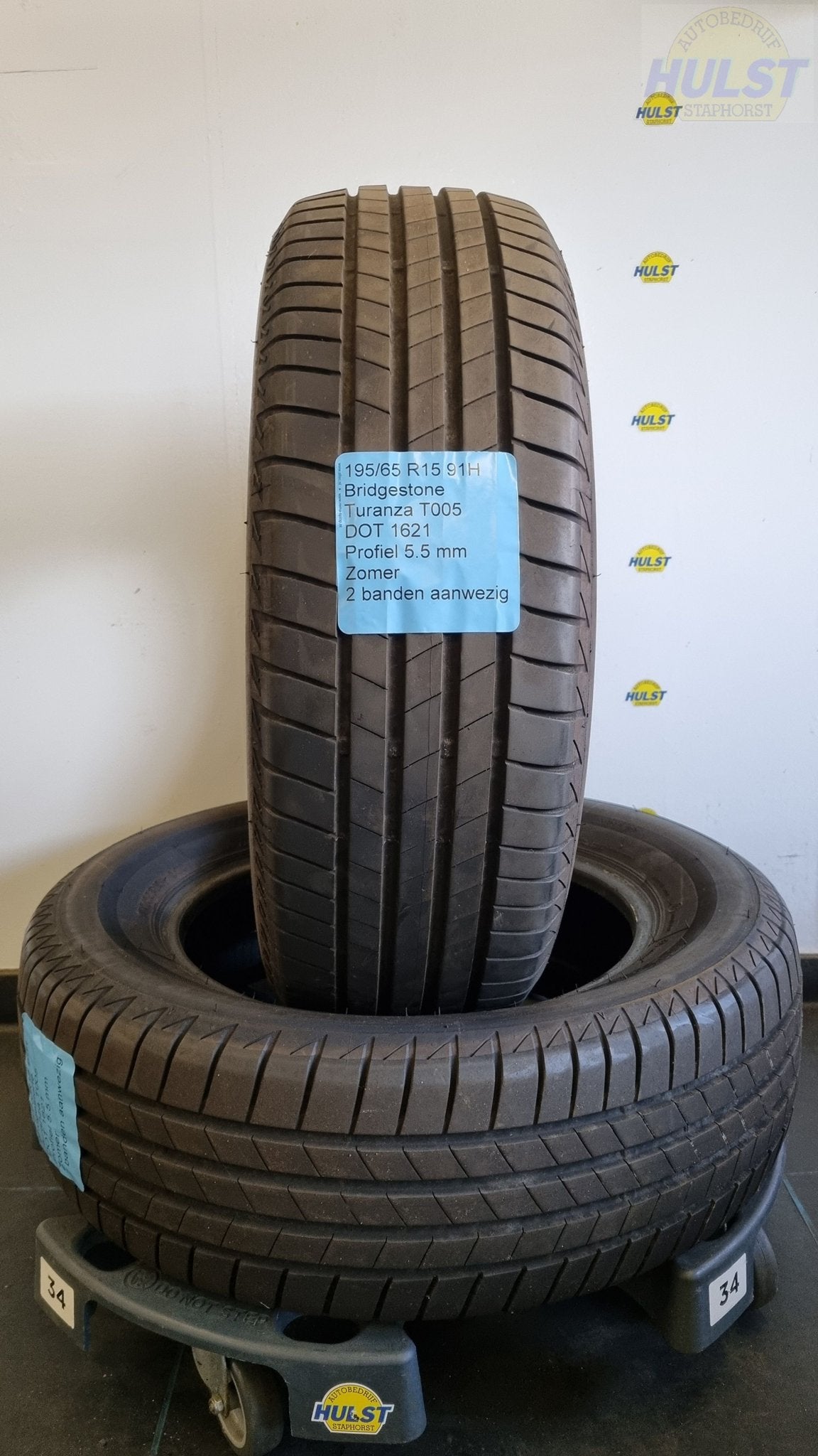 Gebruikte Bridgestone zomerbanden 195/65 R15, Auto-onderdelen, Banden en Velgen, Ophalen, Gebruikt, 15 inch, -