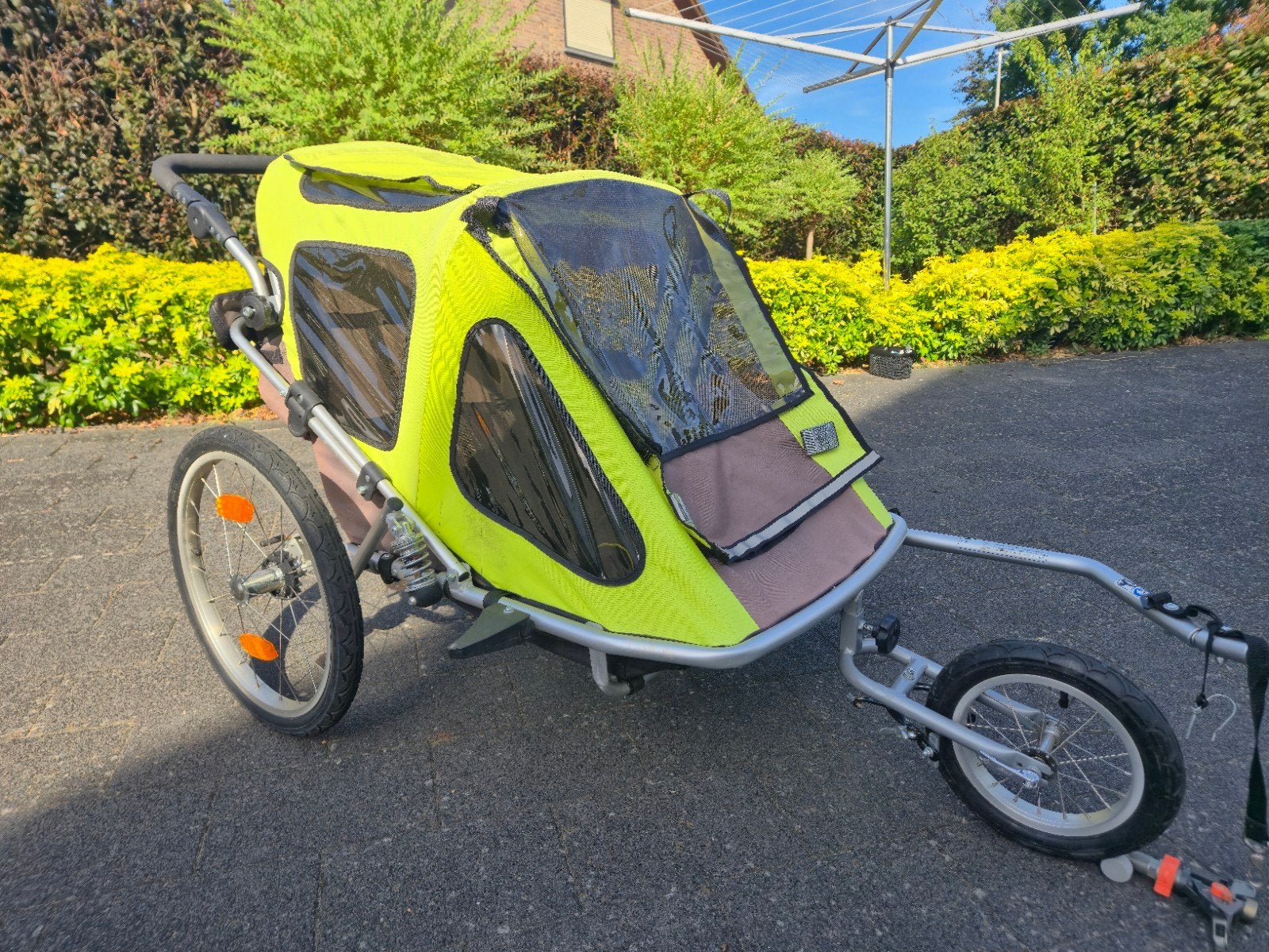 Fietskar voor 2 peuters/kleuters, Ophalen, Gebruikt
