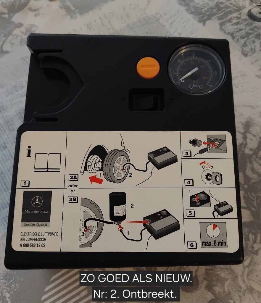 Air Compressor voor Auto., Doe-het-zelf en Bouw, Compressors, Ophalen, Zo goed als nieuw, Mobiel