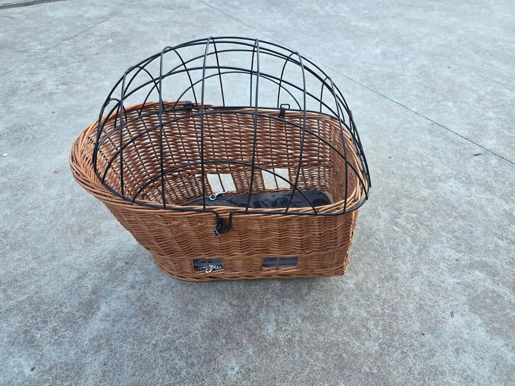 Basil fietsmand groot model  57x33x47cm metalen kooi-ketting, Ophalen, Fietsmand