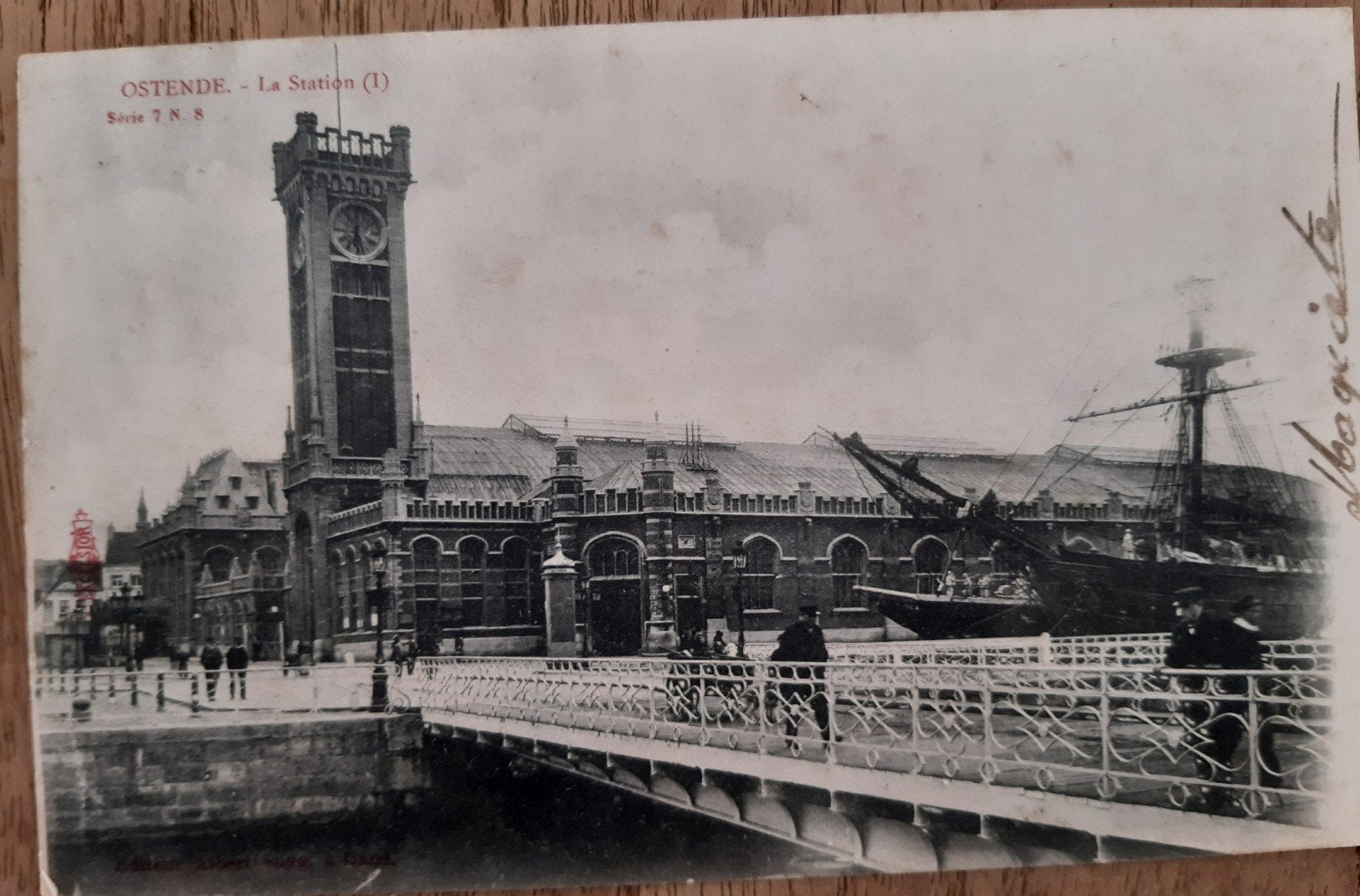 OOSTENDE station LA GARE 1905 !, Ophalen of Verzenden