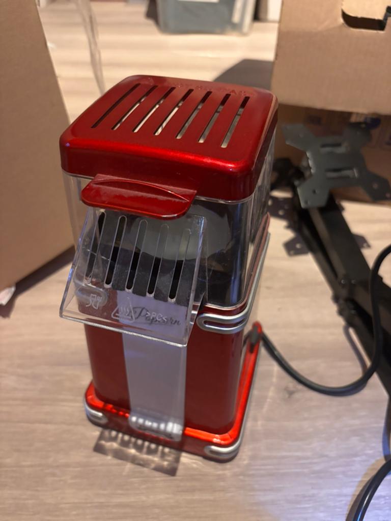 popcornmachine, Ophalen, Zo goed als nieuw