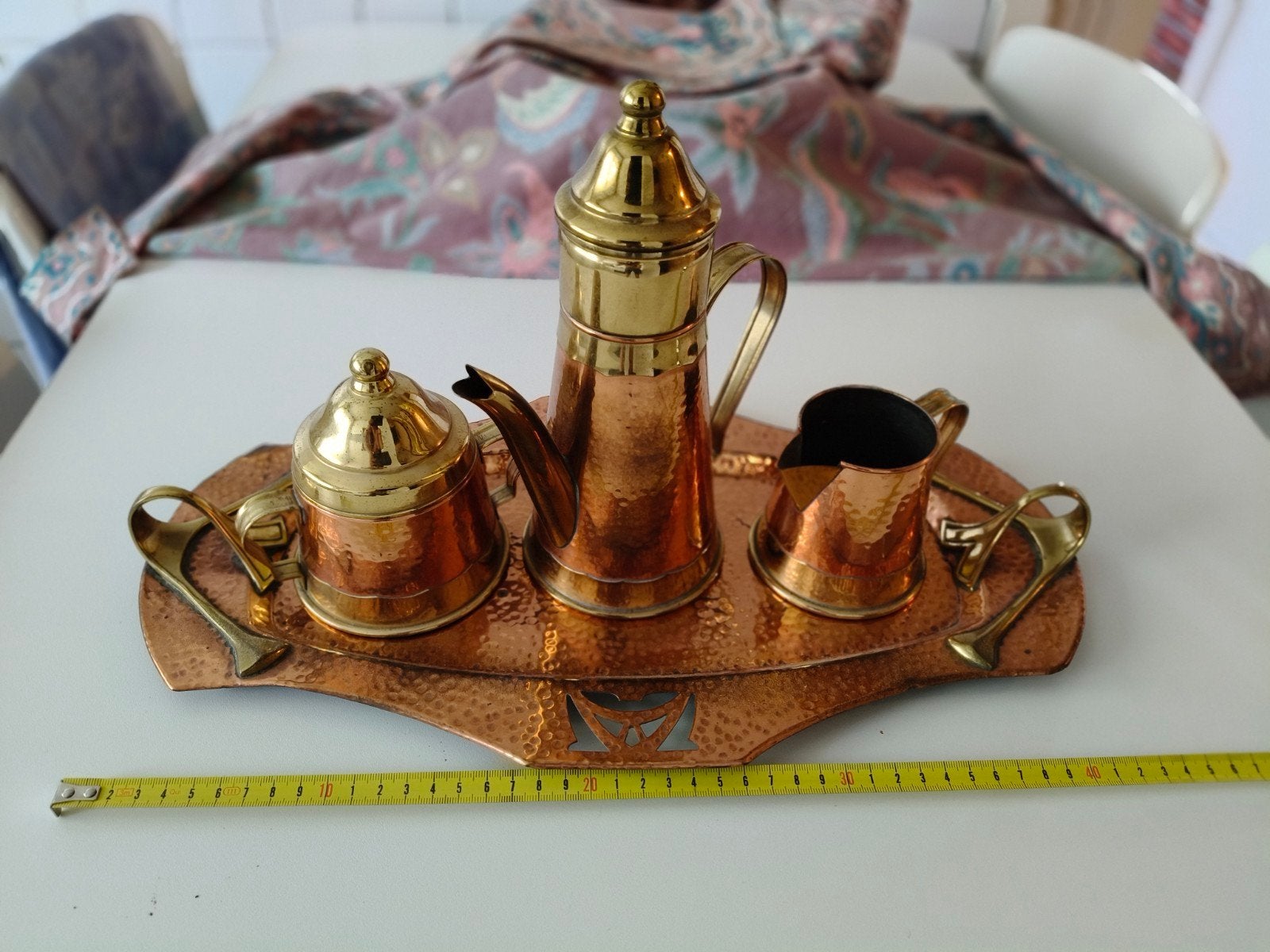 Koperen koffieset, Antiek en Kunst, Ophalen of Verzenden, Koper
