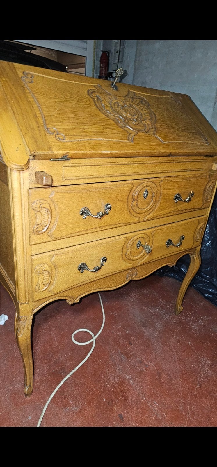 Ensemble de meubles anciens style Louis XV + grande table ba, Huis en Inrichting, Kasten | Secretaires, Ophalen