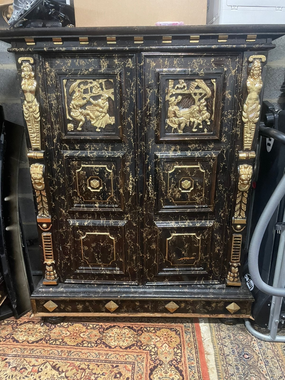 Hollywood Regency Kastenset - 4-Deurs Dressoir & 2 deurs kas, Ophalen of Verzenden
