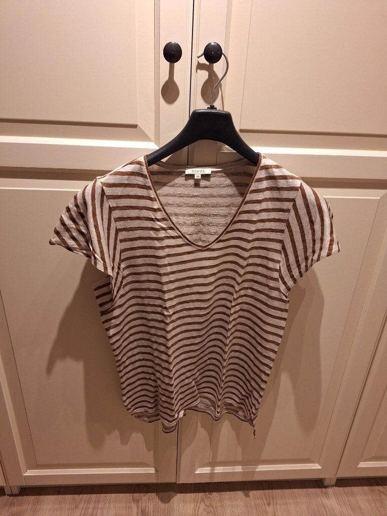 Mooi degelijk T-shirt, Gigue, splinternieuw, Kleding | Dames, Gigue, Bruin, Maat 42/44 (L), Nieuw