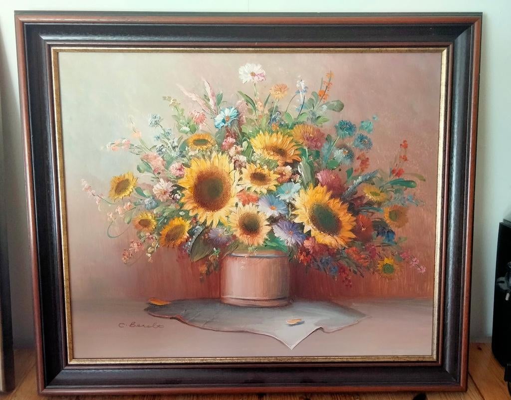 Très belle peinture Dimensions : 70*60, Antiquités & Art, Enlèvement ou Envoi