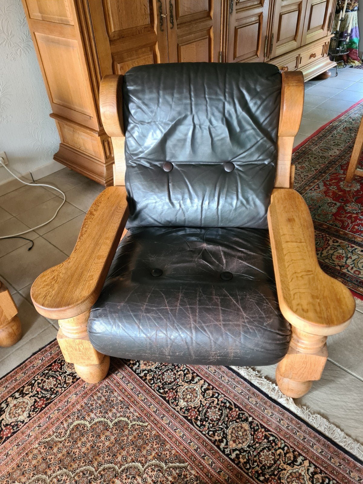 lederen salon, Ophalen