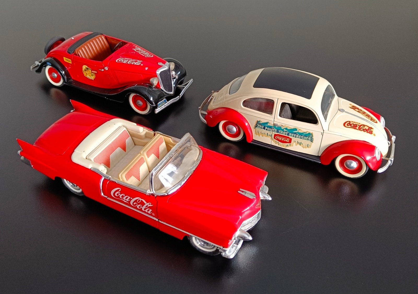 Coca - Cola Solido modelauto's Ford, Cadillac, Volkswagen., Hobby en Vrije tijd, Ophalen of Verzenden, Gebruikt, Auto, Solido