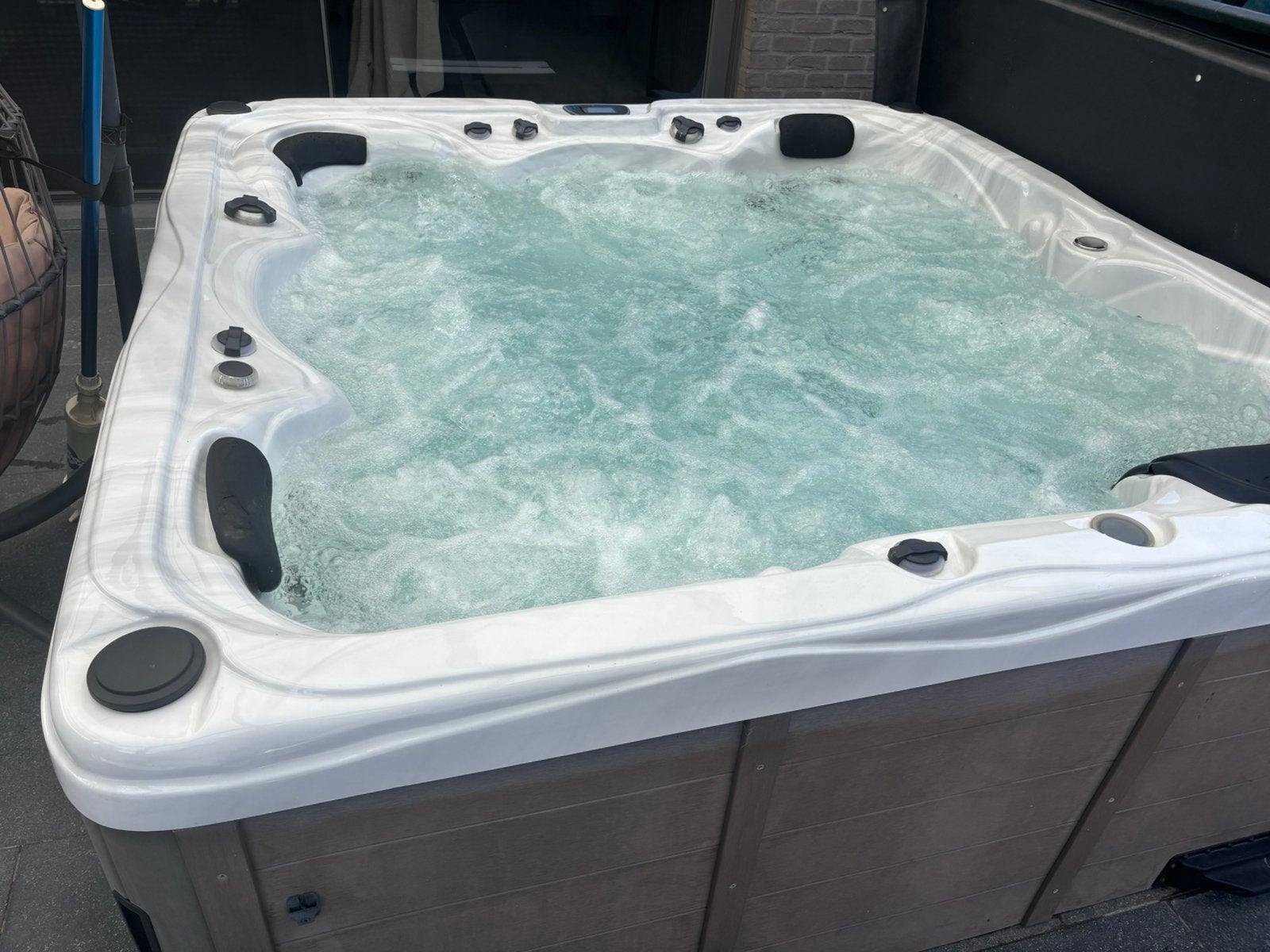 Jacuzzi, Enlèvement, Utilisé, Couverture, Fixé