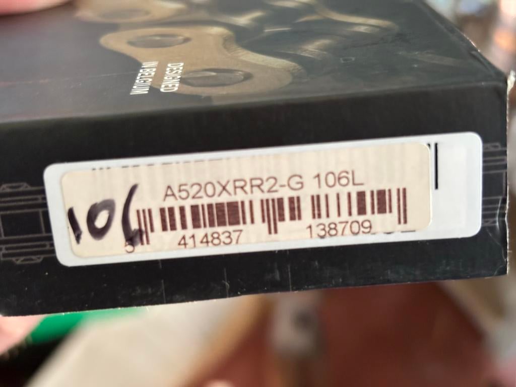 Chaîne à joints toriques pour moto Afam 106 maillons en 520, Enlèvement ou Envoi, Neuf