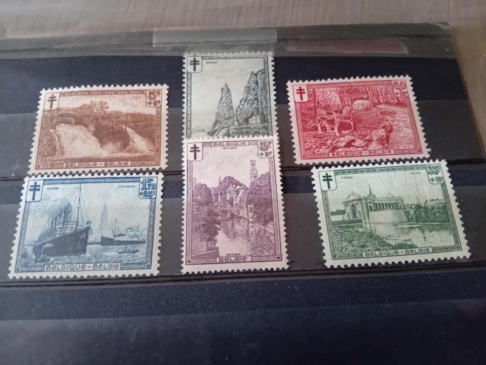 Timbres de Belgique n 293/298* Lot 616B, Envoi, Neuf