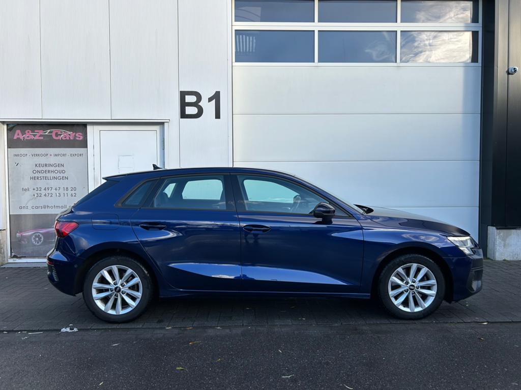 Audi A3 Sportback 2.0 TDI DSG perfecte staat, Auto's, Audi, Automaat, Blauw, Navigatiesysteem, Leder