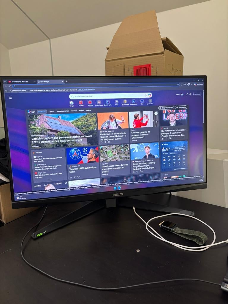 Ecran PC Asus 27", Informatique & Logiciels, Moniteurs, Gaming, Asus, 1 à 2 ms, 151 à 200 Hz