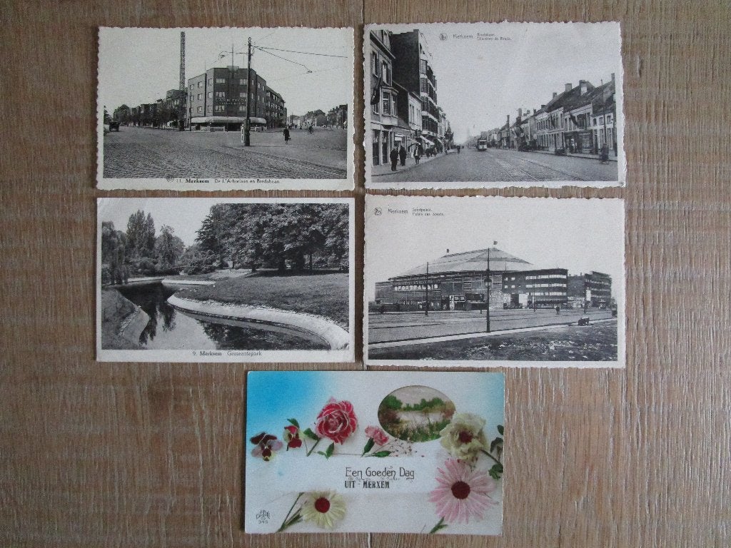 postkaarten Berchem - Merksem, Collections, Enlèvement ou Envoi, Ville ou Village