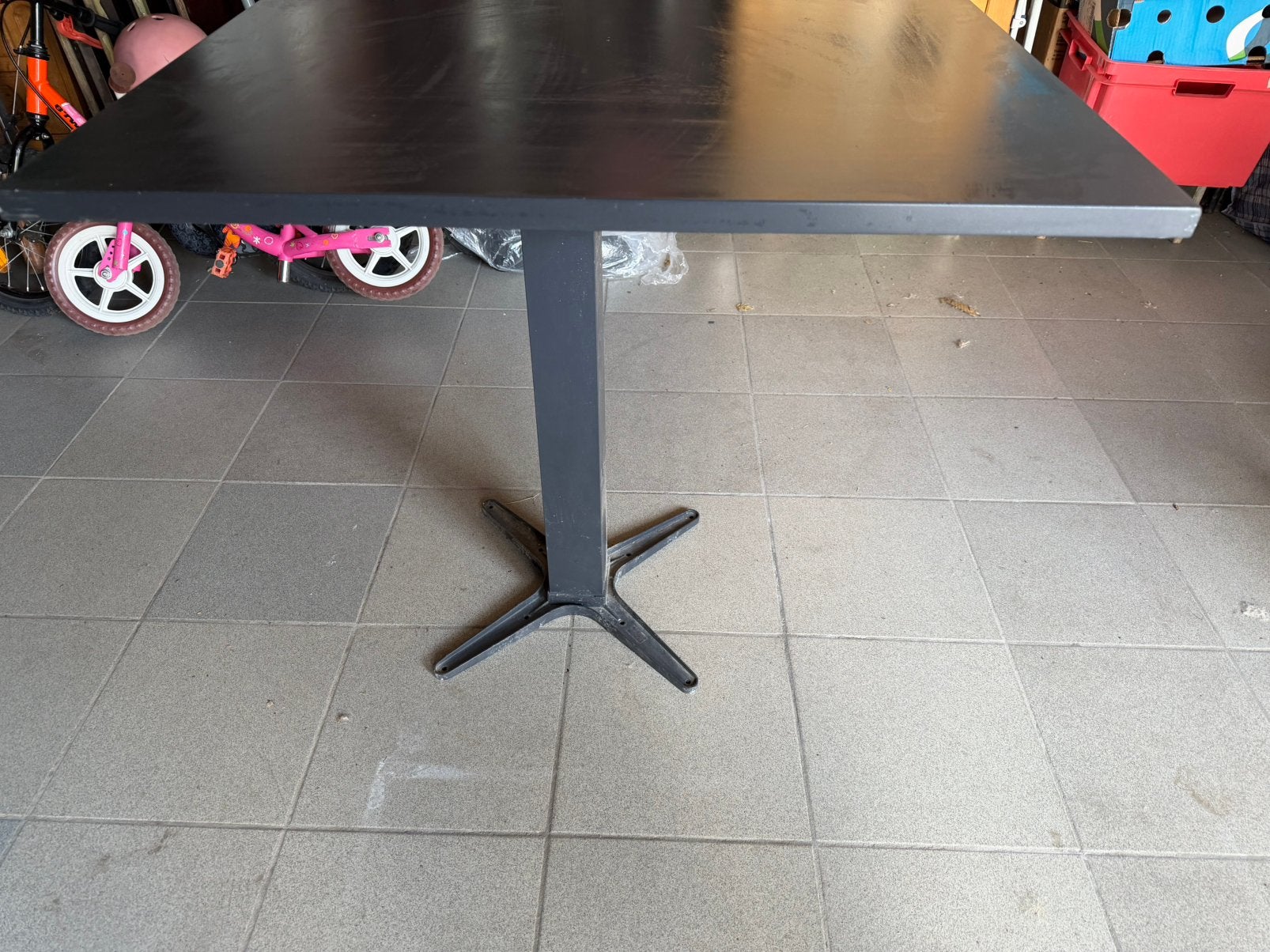 Tafel onderstel ijzer, Ophalen, Gebruikt