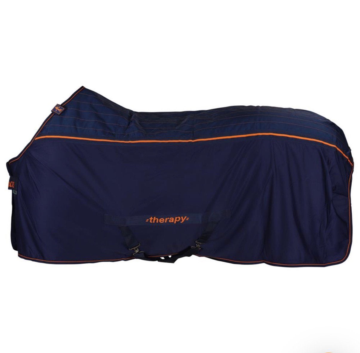 Staldeken Bucas Recuptex Therapy Donkerblauw-oranje, Dieren en Toebehoren, Oranje, Zo goed als nieuw, Staldeken, Ophalen