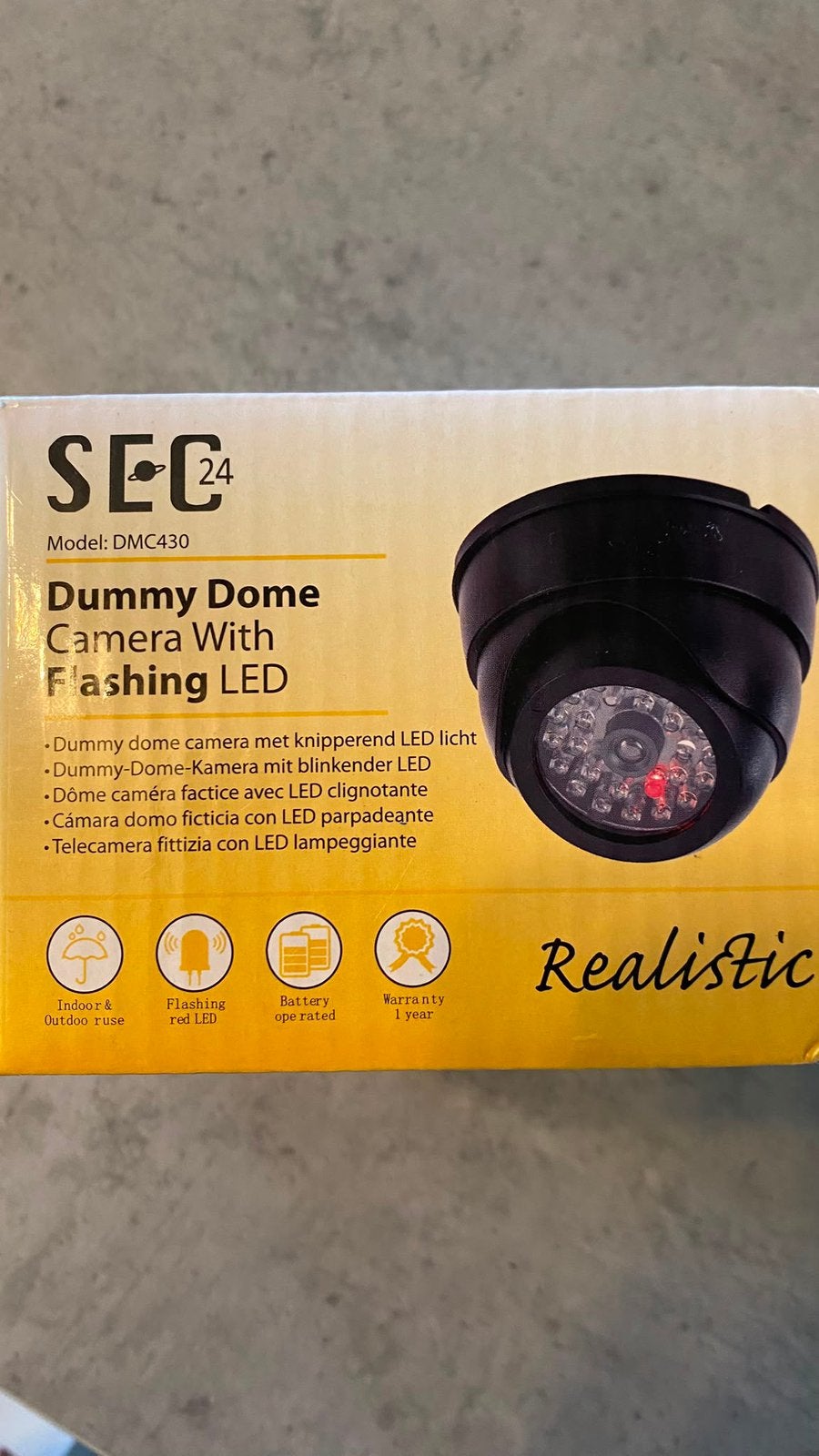Dummy Dome camera met knipperend led licht, Audio, Tv en Foto, Videobewaking, Ophalen, Nieuw
