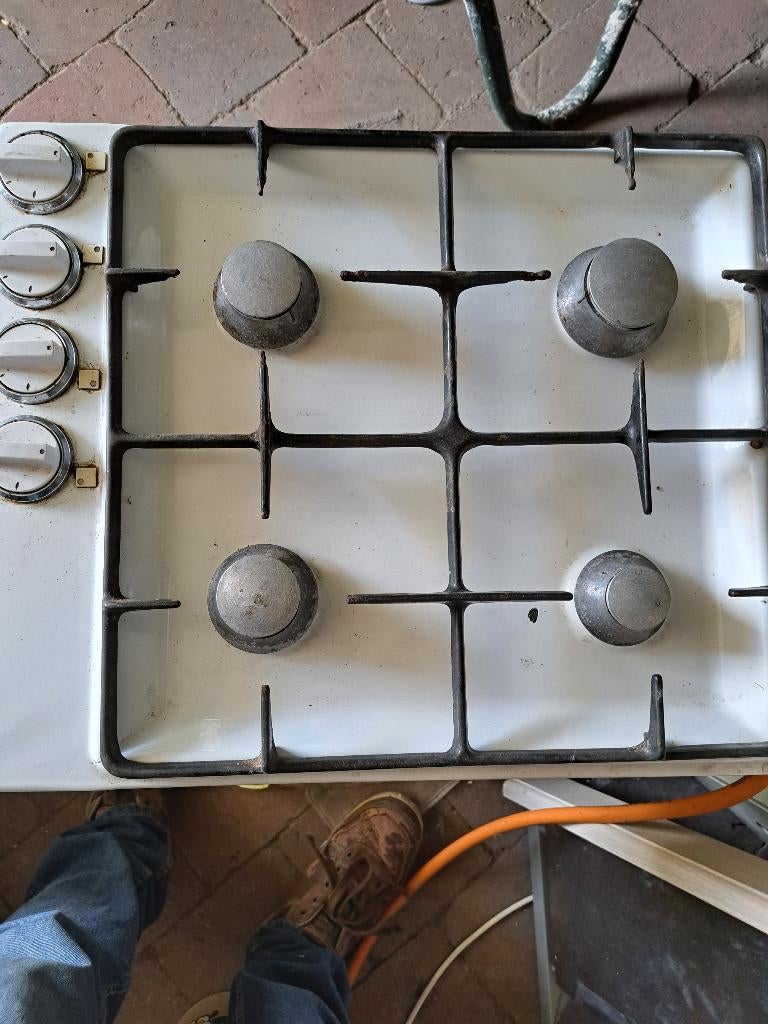 gas vuren en10  kookplaten, Enlèvement, Utilisé, Gaz