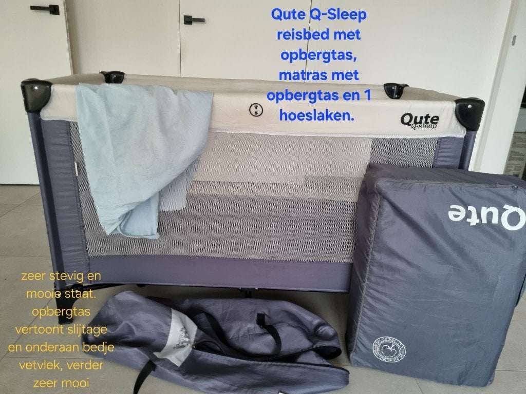 Reisbed met toebehoren, Ophalen, Gebruikt, Reisbedje