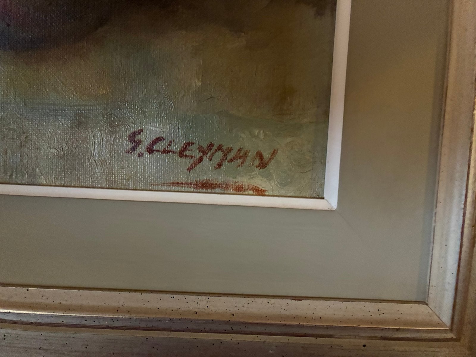Olieverf schilderij op linnen, Ophalen, Doek, Stilleven, Gesigneerd