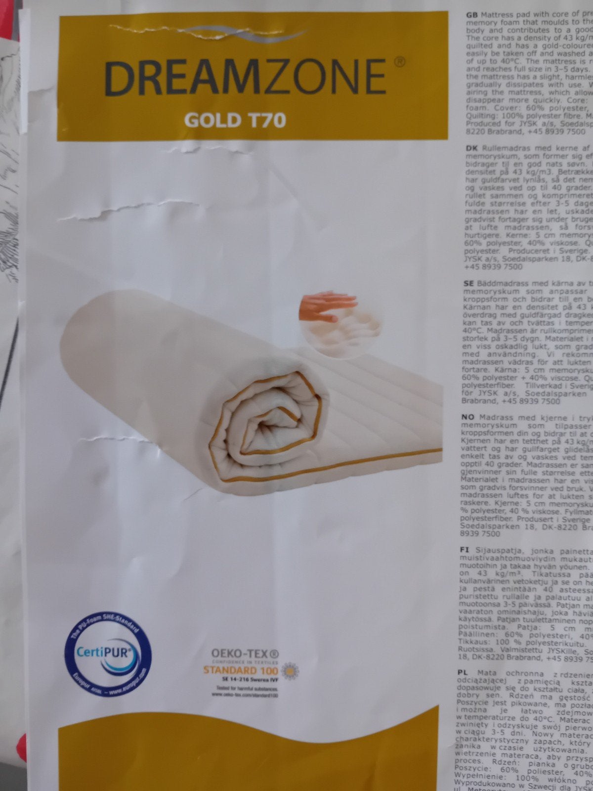 2 toppers parfaits, comme neufs, Matelas, Une personne, Utilisé, 200 cm