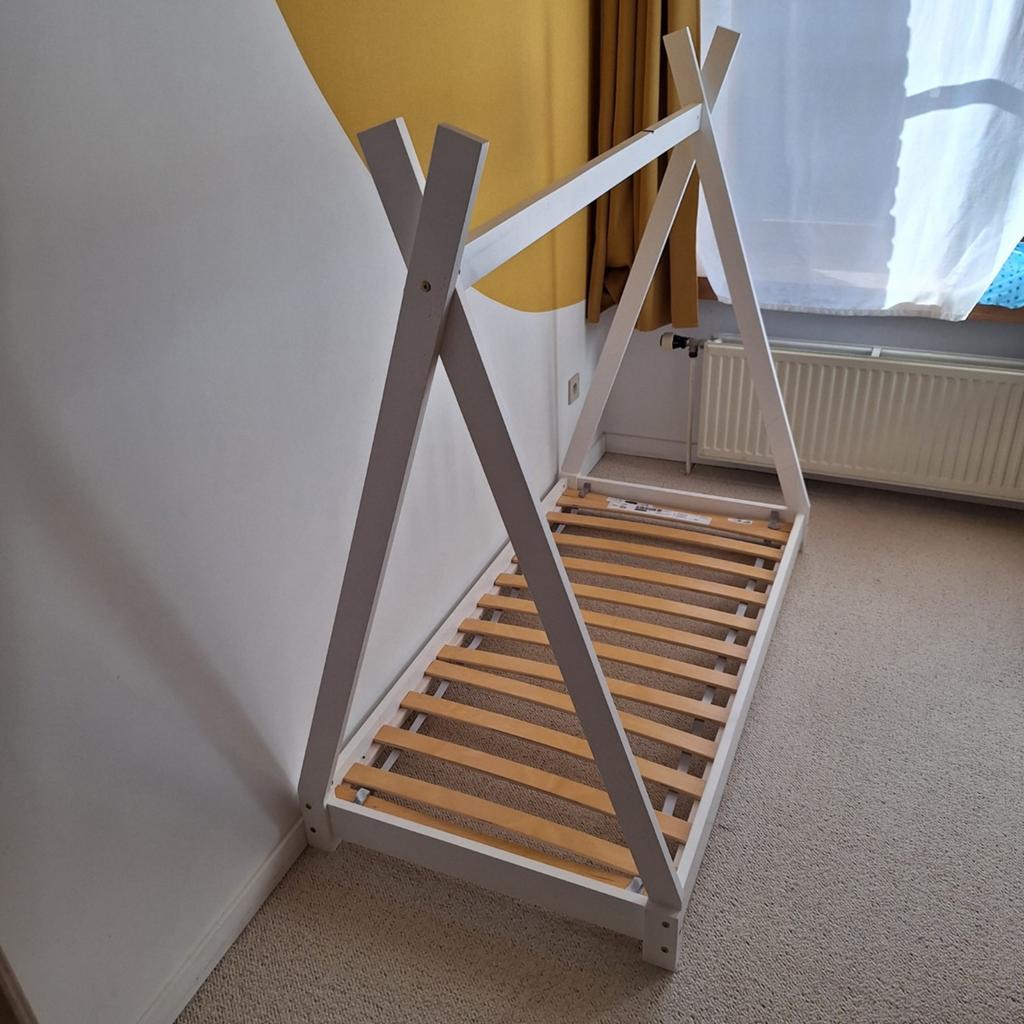 Peuterbed / tipibed 140x70, 70 à 85 cm, Utilisé, 140 à 160 cm, Enlèvement
