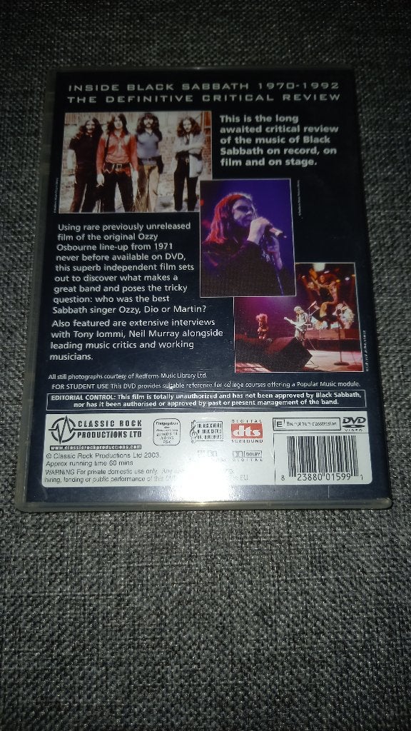 DVD Black Sabbath, Ophalen of Verzenden, Gebruikt