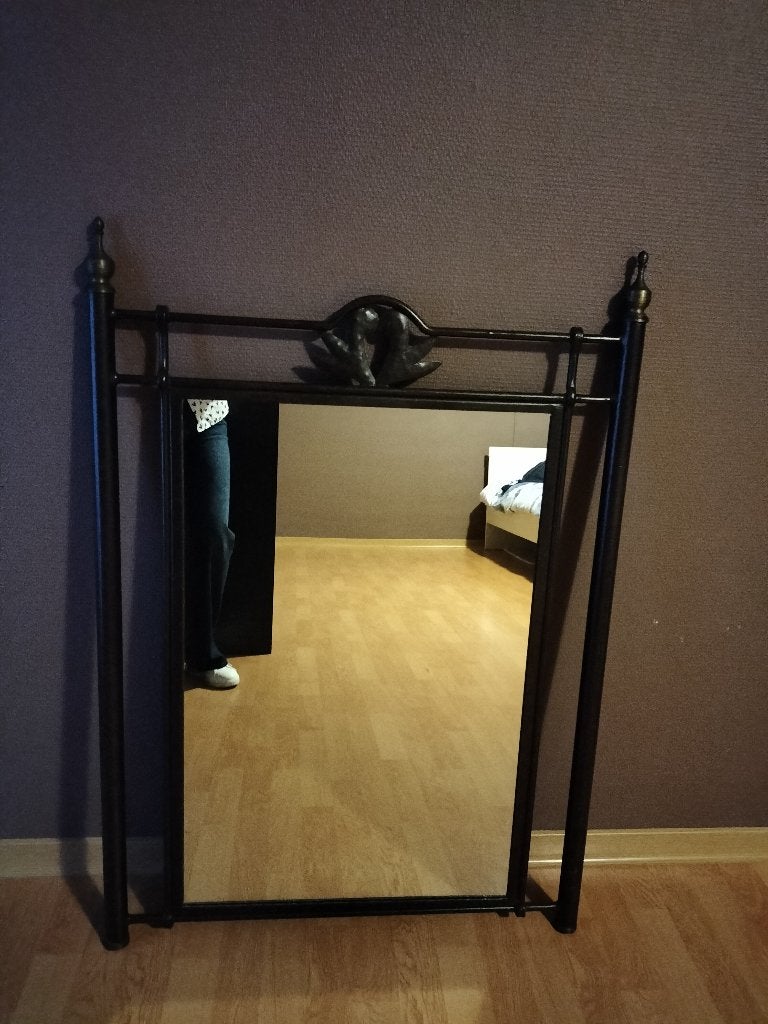 Miroir fer forgé, Maison & Meubles, Accessoires pour la Maison | Miroirs, Comme neuf, Enlèvement, 50 à 75 cm, 100 à 150 cm