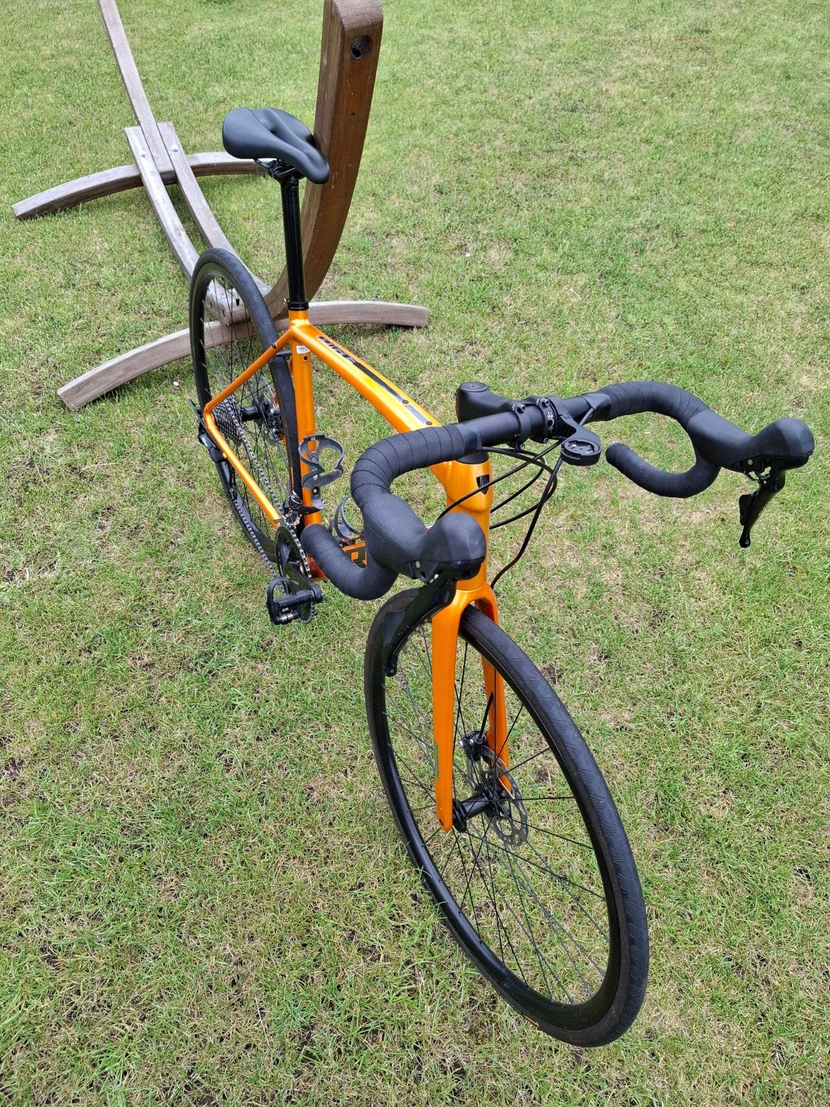 Trek domane AL5 oranje - 4iiii vermogenmeter, Fietsen en Brommers, Fietsen | Racefietsen, Zo goed als nieuw, Heren, Overige merken