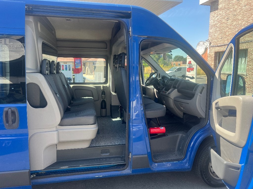 peugeot boxer 2.2 hdi // DUBBEL CABINE 5+1 pl // airco, Auto's, Peugeot, Voorwielaandrijving, Stof, 4 cilinders, Blauw
