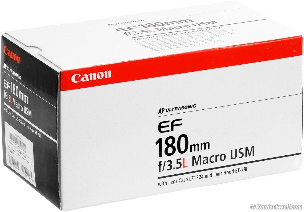 CANON 180mm 3.5 L USM Macro EF, Ophalen, Zo goed als nieuw, Macrolens