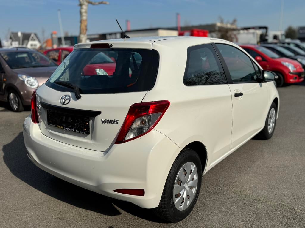 Toyota Yaris 1.0i | Airco | Keuring+Carpass | 1 eigenaar |, Auto's, Euro 5, Stof, Wit, Yaris