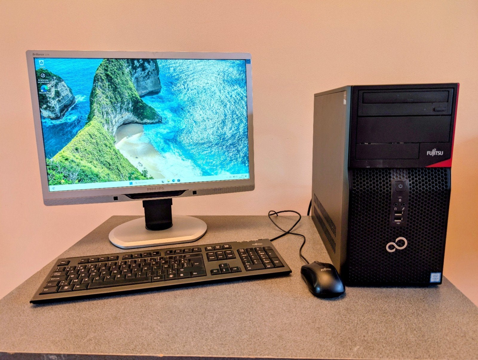 Ordinateur bureautique rapide + écran + clavier + souris, Informatique & Logiciels, Ordinateurs de bureau, 8 GB, Enlèvement, HDD