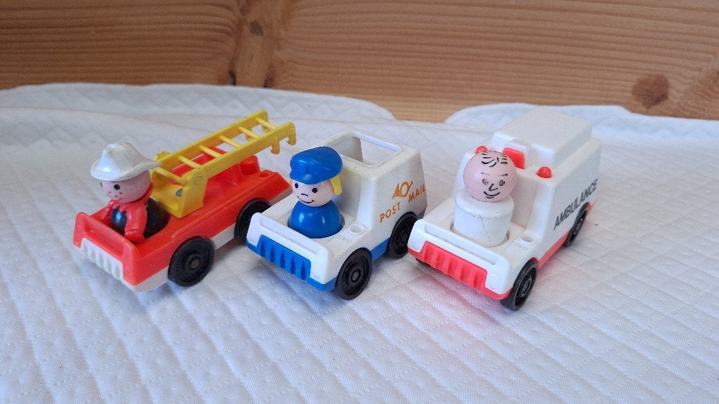 Fisher price original little people - vintage - voertuigen, Kinderen en Baby's, Speelgoed | Fisher-Price, Ophalen of Verzenden