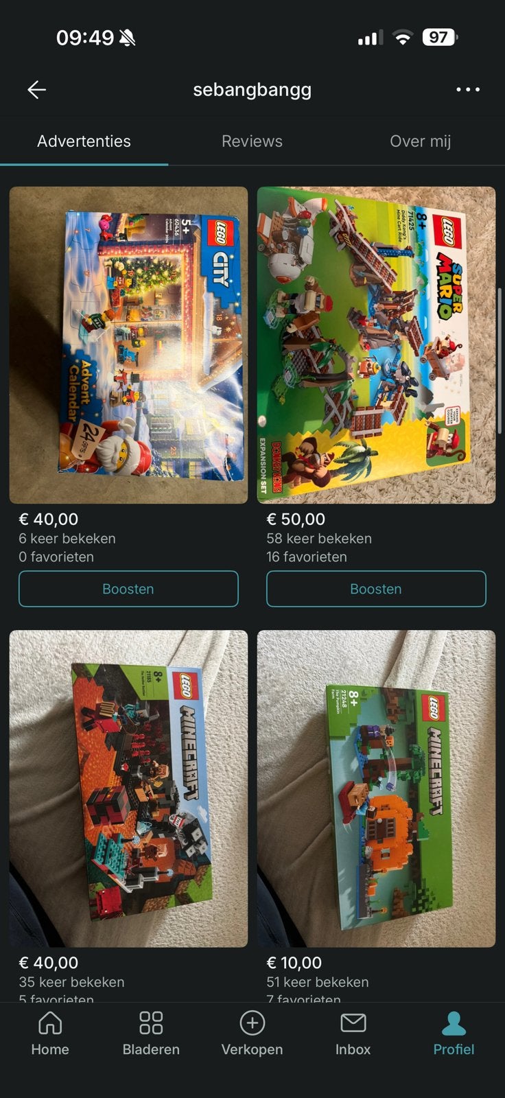Lego, Ophalen of Verzenden, Zo goed als nieuw, Lego