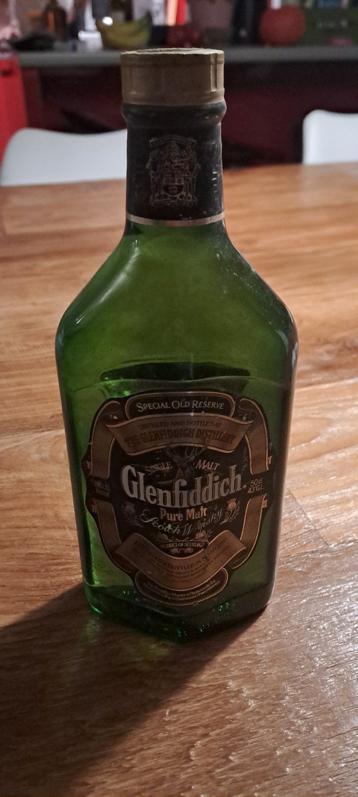 Glenfiddich Pure Malt Whisky 50cl jaren 80, Ophalen of Verzenden