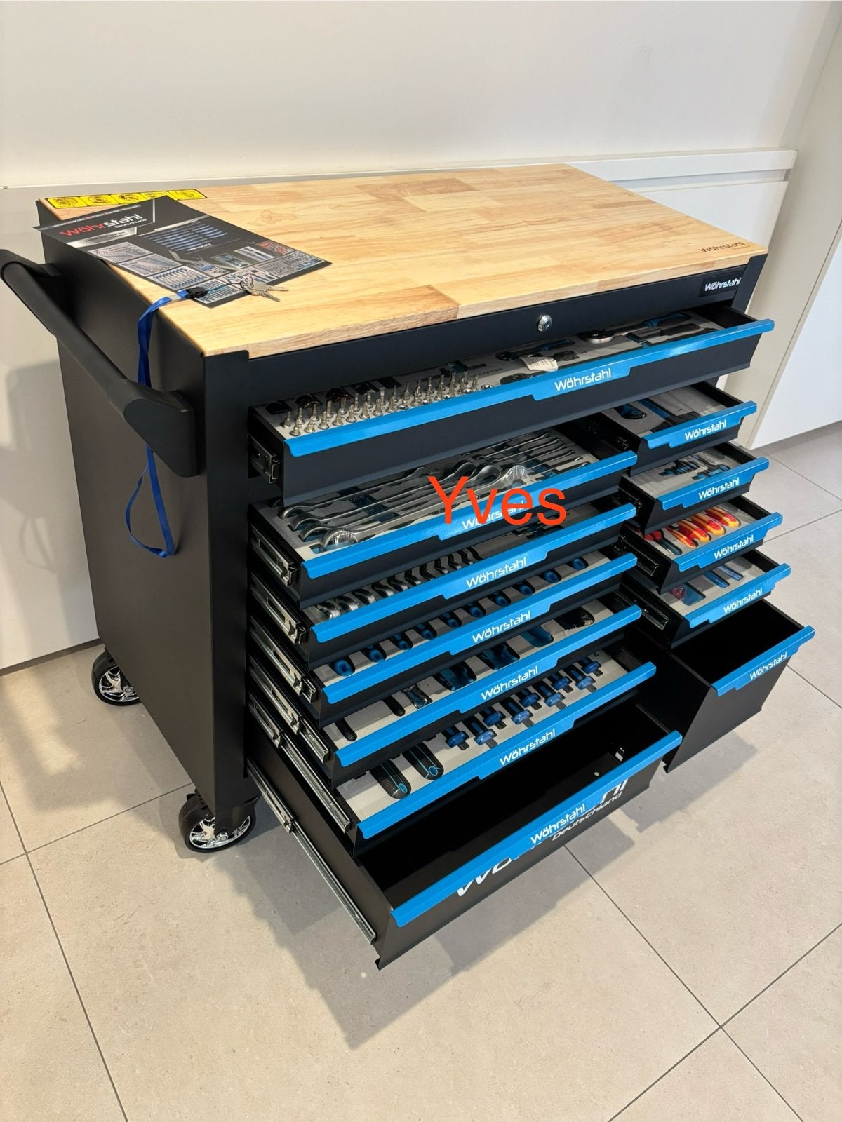 Gereedschapswagen XXXL met 12lades, Doe-het-zelf en Bouw, Ophalen, Gevuld, Nieuw