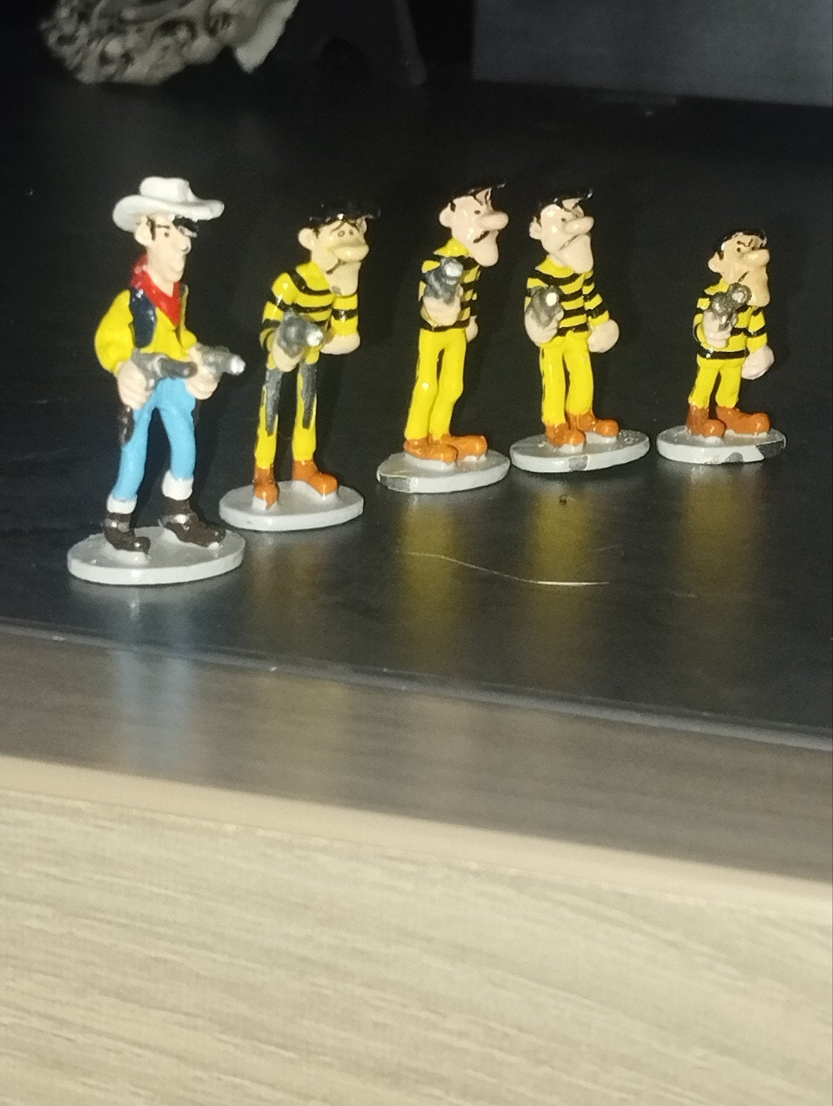 Figurines Lucky Luke et les Daltons