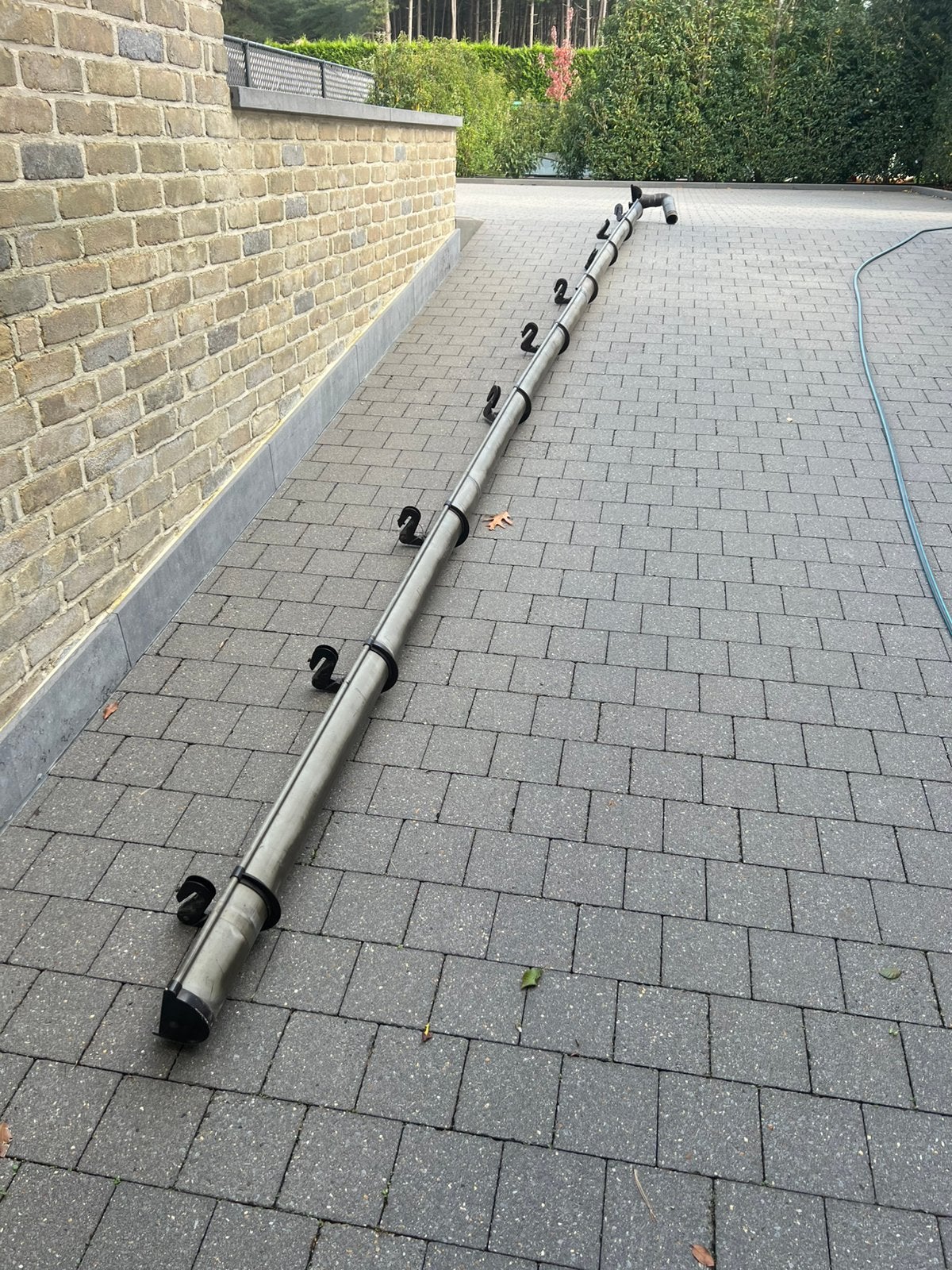 Afvoet goot 6 m plastiek, Ophalen, Gebruikt, PVC, 4 tot 6 meter