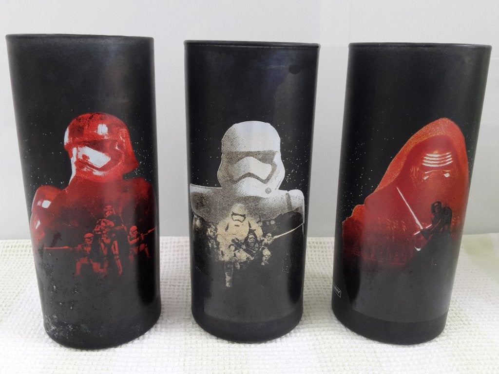 3 Nieuwe longdrink glazen van Star Wars, 14 cm hoog, Ophalen of Verzenden, Nieuw, Frisdrankglas
