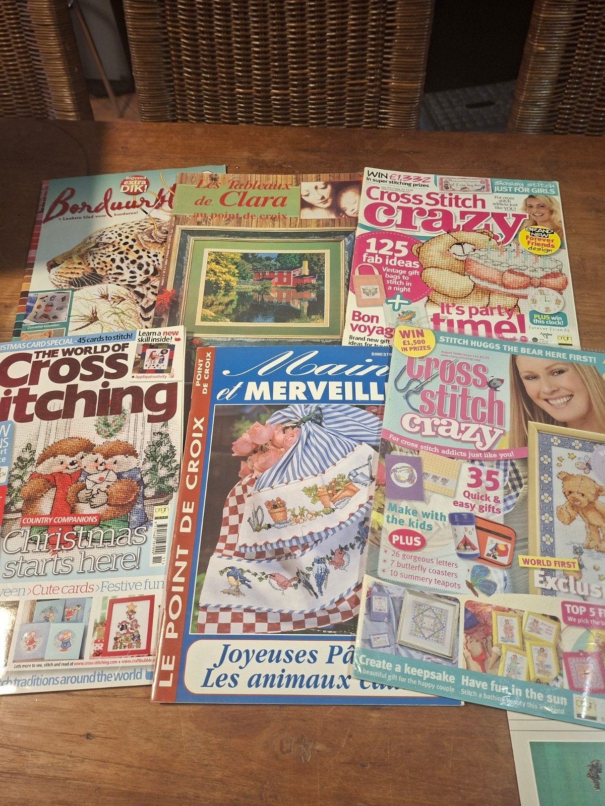 25  Borduur tijdschriften., Hobby en Vrije tijd, Ophalen