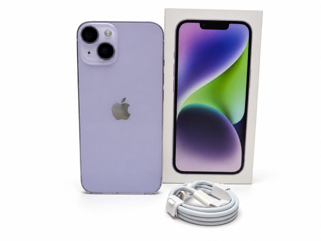 iPhone 14, 128GB, Paars, Nieuwe Batterij, Telecommunicatie, 128 GB, Paars, Ophalen of Verzenden, Zo goed als nieuw