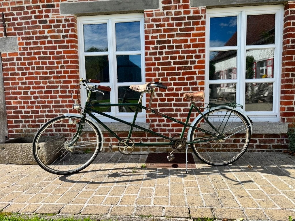 Ancien tandem belge Cycles Lévrier – vintage, Vélos & Vélomoteurs, Enlèvement, Utilisé