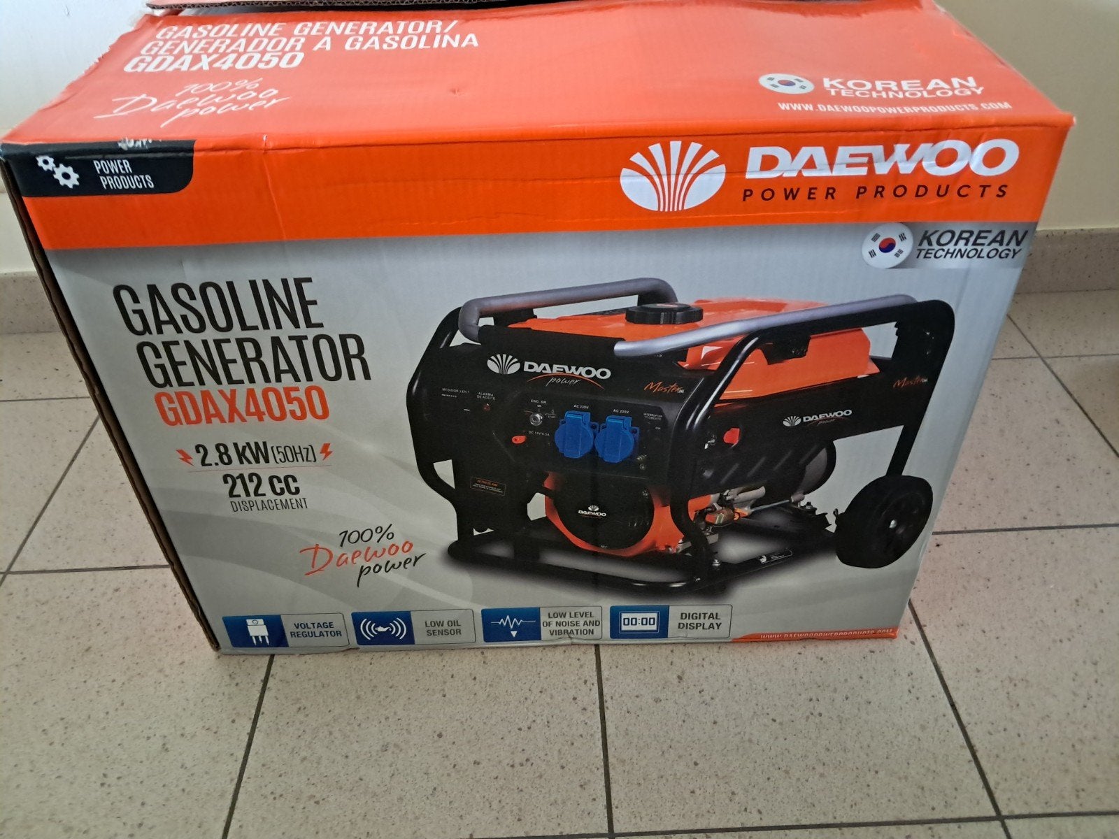 Daewoo Aggregaat / Stroomgenerator GDAX4050, Enlèvement, Essence