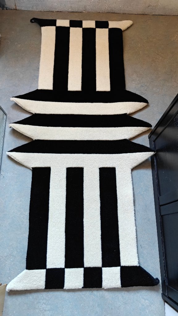 IKEA Konstrunda zwart-wit (wand)tapijt 2026, Neuf, 150 à 200 cm, Enlèvement ou Envoi, 50 à 100 cm
