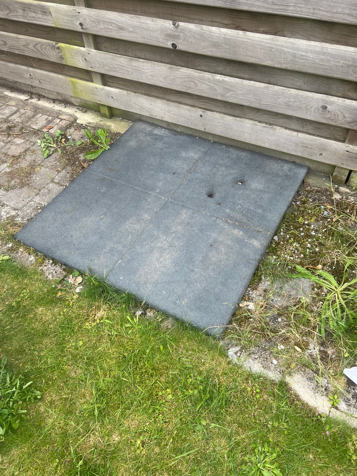 Rubber mat, Tuin en Terras, Ophalen, Rubber, Zo goed als nieuw, Minder dan 5 m²