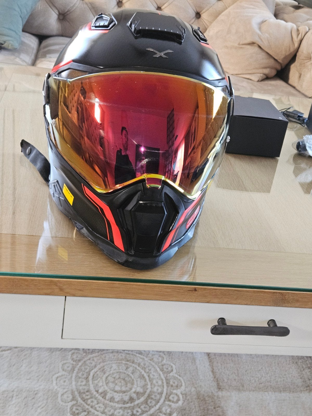 Nexx carbon helm in goede staat, maat M, Motoren, Ophalen, M