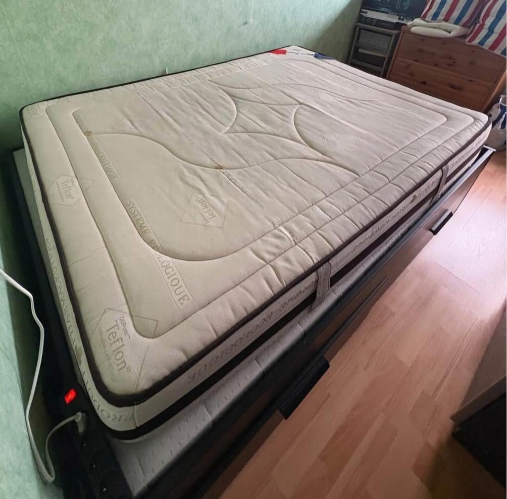 Matela + sommier ensaché 140200 cm, Ophalen, 200 cm, Bedbodem