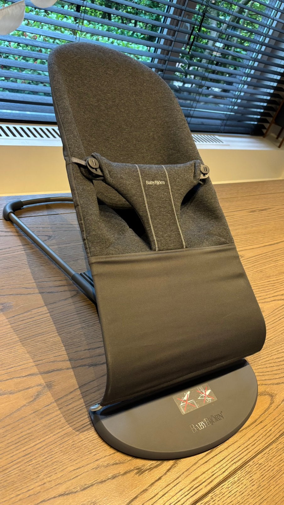 Babybjörn / Wipstoel 3D Jersey / Charcoal grijs, Enlèvement, Comme neuf, Chaise rebondissante